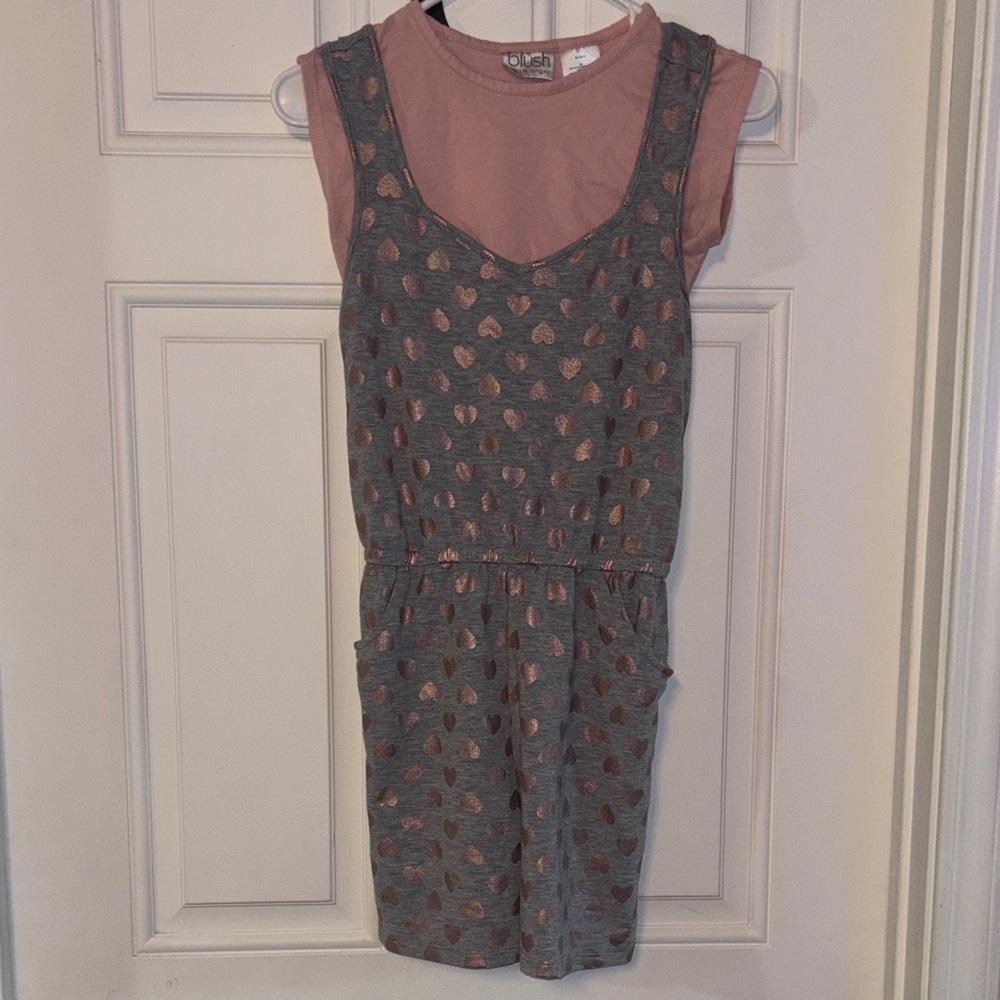 Girls heart romper and shirt
